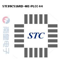 STC89C516RD-40I-PLCC44封装图片